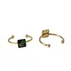 Anillo Popular Multicolor de Flores Reales Transfronterizo Amazon Acero Inoxidable Chapado en Oro Anillo de Flores Secas Joyería Manual Creativa Retro con Pegamento