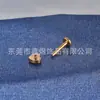 Moda Clip para Oreja Labio Uña Hombre y Mujer Corea del Sur Celebridad Cibernética Temperamento Rayas Amor Temperamento de Gama Alta Hebilla de Oreja Pendientes Labio