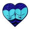 Insignia de aleación con forma de corazón linda de dibujos animados, broche de metal de calabaza divertido creativo para Halloween, accesorios para ropa y bolsos