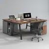 Mesa de Escritório Simples Moderna para Computador Mesa de Escritório Simples Estação de Trabalho para Funcionário Combinação de Mesa e Cadeira Mesa para Estudo em Casa
