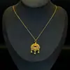 Collar de Candado de Fortuna y Paz para Mujer, Nuevo Estilo Chino Diseño Hueco Colgante de Candado de Longevidad Cadena para Clavícula, Dropshipping de Tiktok