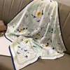 Pañuelo de seda pequeño con estampado de verano y otoño para mujer, pequeño, largo, de alta gama, estilo francés, cuadrado, para atar y atar.
