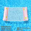 PVC Ecológico Nuevo Estilo Lentejuelas Degradado Clip Malla Hamaca de Agua Reclinable Inflable Exterior Adulto Respaldo Fila Flotante Inflable