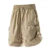 Pantalones Casuales Pantalones Cargo 2025 Nuevo Estilo Convertibles Tendencia Marca Shorts Verano Pantalones a la Rodilla Gris París Negro Crepúsculo Pedir