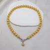 Collar de Perlas Redondas de Vidrio para Primavera Temprana 2025 Gargantilla para Mujer Lazo Simple Elegante Cadena para Clavícula de Alta Gama para Mujeres