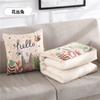 Colcha Manta Almohada Multifuncional Estilo Lino Transfronteriza Cojín de Coche Manta Estampado de Dibujos Animados Manta de Aire Acondicionado de Oficina Venta al por Mayor