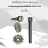 Dentes retos personalizados, eixos de engrenagens de precisão, eixos de engrenagens helicoidais, eixos de engrenagens industriais, moldes de metal com fenda 0,1-3