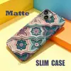 Estuche de película retro tallado artístico rosa y verde más vendido transfronterizo 18pm de una sola capa con agujero grande Funda protectora de cobertura total para iPhone 18