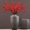 Flores Artificiais de Ponto Flores Falsas Frutas Atacado Simulação Pequenas Frutas Vermelhas Frutas de Azevinho Decoração de Casa Chinesa Fruta da Fortuna
