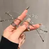 Gafas de prescripción ultraligeras para mujer con un aspecto sofisticado de alta gama, sin montura, montura metálica que bloquea la luz azul, gafas sin montura puras y deseables