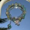 Pulsera Año Nuevo del Dragón 2024 para Mujer Pulsera Imitación Cinabrio Bollo de Dragón Nuevo Estilo Chino Joyería Estilo Chino Año del Dragón