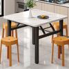 Mesa Plegable, Sin Instalación, Mesa de Comedor Simple, Casa de Alquiler, Mesa de Comedor para el Hogar, Puesto de Piso Cuadrado, Mesa Baja, Mesa Pequeña para Puesto