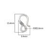 Anel Conector S de Fecho S de Prata S925 Gancho S Acessórios DIY Conector de Pulseira Colar Botão Corrente Fecho Retrô
