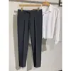 Calça Social Masculina Cropped Slim Fit Verão 2025 Casual de Negócios Estilo Coreano Tendência Casual Reta Solta Calça de Terno