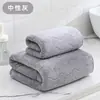 Toalha de Coral Fleece Ondulada Big S Conjunto de Toalhas de Banho Toalha Macia Absorvente Espessa para Secar Cabelo de Adulto Toalha de Banho Praia