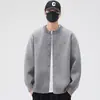 Nuevos suéteres de punto para otoño e invierno para hombres y parejas, estilo old money, chaqueta cárdigan de cuello redondo, simple y moderna, venta al por mayor de fábrica transfronteriza