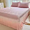 Nueva Clase A Pe Enfriamiento Hielo Seda Esterilla Falda de Cama Verano Hielo Frijol Enfriamiento Esterilla Juego de Tres Piezas Lavable a Máquina Esterilla de Aire Acondicionado