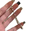 Pulseira de Prata com Diamantes Inteiros Estilo Coreano, Fresca e Elegante, Extremamente Fina, Formato Marquise para Mulheres, Luxo Acessível, Acessórios de Joias de Mão Exquisitos e de Alto Padrão para Empilhar