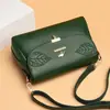 Bolsa Feminina Nova Estilo 2026 Bordada Transfronteiriça Nova Tendência Bolsa Transversal de Grande Capacidade com Textura de Couro Macio e Design Elegante para Mães