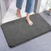Felpudo para puerta de baño del hogar, absorbente y resistente a las manchas, adecuado para usar en el baño, la ducha y como alfombrilla antideslizante; lavable en la lavadora; disponible para venta al por mayor