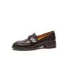 Versão em Pele de Ovelha~Mocassins Macios Camélia para Mulheres, Novo Estilo Outono e Inverno 2026 Sapatos Baixos, Sapatos Pequenos de Couro Estilo Britânico