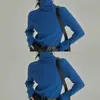 Top base de cuello alto para mujer, suéter de punto de alta gama, nuevo modelo de otoño 2026, extremadamente hermoso y único