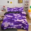 Conjunto de Três Peças Transfronteiriço 3D Amazon AliExpress Série de Listras Camufladas Comércio Exterior Europa e América Conjunto de Capa de Edredom Lençol