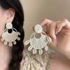 Aretes de Vacaciones en la Playa junto al Mar de Sicilia para Mujer, Pinzas para Oreja Espirales de Ratán Hechas a Mano Estilo de Alta Gama Sin Perforación
