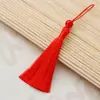 Marcador de Livro 7CM Pequeno Pingente com Borla e Contas Seda de Gelo Borla Vertical Caixa de Embalagem Perfumada Saquinho Pingente de Leque
