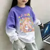 Sudadera de otoño para niña 2026 nuevo estilo suéter de otoño e invierno para niño de manga larga top casual moderno con estampado