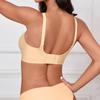 Ropa Interior Popular Transfronteriza de Malla sin Costuras con Escote Profundo en V para Mujeres con Pecho Pequeño, Push-Up, sin Aros, Anti-Caída Amazon Sujetador