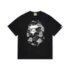 Camiseta estilosa japonesa da marca Ape Kikai Maneki Neko de manga curta para homens e mulheres, adolescentes, moda de rua e campus, camiseta juvenil de manga curta
