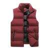 Chaleco ligero de algodón plumón al por mayor transfronterizo para hombre, chaqueta chaleco cálida con capucha para otoño e invierno, corte holgado, top de talla grande