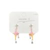 Pendientes de Borlas Mariposa con Degradado Rosa y Amarillo de Celebridad de Internet, Pendientes Exquisitos Versátiles en Forma de Estrella Dulces y de Hada