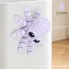 Pulpo Pequeño de Ojos Grandes Impreso en 3D Modelo Animal Articulado Móvil Manualidades Imán para Refrigerador Juguete Creativo Adornos