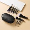 Traje de 10 mini brochas de maquillaje portátiles para base, sombra de ojos, pestañas, herramientas de maquillaje de belleza, brocha de maquillaje compacta al por mayor