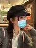 Boina Lisa de Lana para Mujer Sombrero Octogonal Pico de Pato Moda Simple Estilo Coreano Casual Otoño e Invierno Moderno Retro