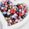 Cuentas Octogonales de Color Crema Soñador con Gradiente, Cuentas Irregulares, Cuentas Redondas, Cuentas Sueltas para Pulseras y Collares Hechos a Mano DIY, Accesorios de Joyería