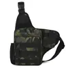 Bolsa táctica de pecho para exteriores, bolsa para señuelos, bolsa versátil casual de gran capacidad para un solo hombro, bolsa cruzada ligera para ciclismo deportivo