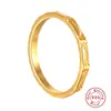 Anillo Exquisito Sello de Sol de Plata de Ley S925 Diseño Retro de Nicho Anillo para el Dedo Anillo de Moda de Celebridad de Internet Japonesa y Coreana