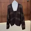 BORBOTIE Ropa de punto para mujer 2026 Primavera y Otoño Nuevo BC Moda Clásico Suéter Cardigan Rayado Abrigo