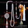 Collares Largos al Por Mayor de Fábrica de Estilo Chino con Diseño Antiguo, Borlas Estilo Ming, Adecuados para Combinar con Cheongsam, Hanfu y Vestidos Largos