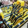 Castillo inflable cuadrado nuevo color Macron Parque de saltos para niños atrio interior Castillo travieso Venta directa de fábrica tobogán