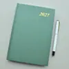 Calendário Anual de Capa Dura 2027, Caderno de Reunião de Negócios com Capa Dura de Papel Especial, Fornecimento Direto da Super Fábrica
