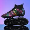 Zapatos de Fútbol de Caña Alta Transfronterizos para Hombres y Mujeres con Tacos para Césped Artificial, Adolescentes, Estudiantes de Primaria y Secundaria, Tenis de Competición y Entrenamiento para Niños
