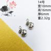 Xizang plata diy accesorios de joyería placa vintage colgante pequeño cristal colgante hecho a mano accesorios adornos de Yiwu al por mayor