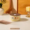 Tazón de Cerámica de Grado Alimenticio con Tapa, Juego de Tres Piezas, Lonchera para Microondas, Caja para Frutas, Tazón para Fideos Instantáneos, Caja de Regalo, Regalo Souvenir