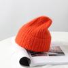 Gorro de Lana para Mujer en Invierno, Versátil Cálido Peludo con Protección para las Orejas, Gorro de Punto Fino Estilo Japonés Lindo Pullover para Damas