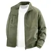 Chaqueta de Hombre Otoño 2026 Nuevo Estilo Abrigo con Cuello Alto para Hombres Jóvenes y de Edad Media Transpirable Deportes al Aire Libre Talla Grande Holgado