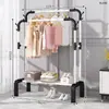 Fábrica de tendedero de piso para interiores para el hogar perchero de interior para ropa perchero de dormitorio simple estante de almacenamiento para balcón para secar ropa